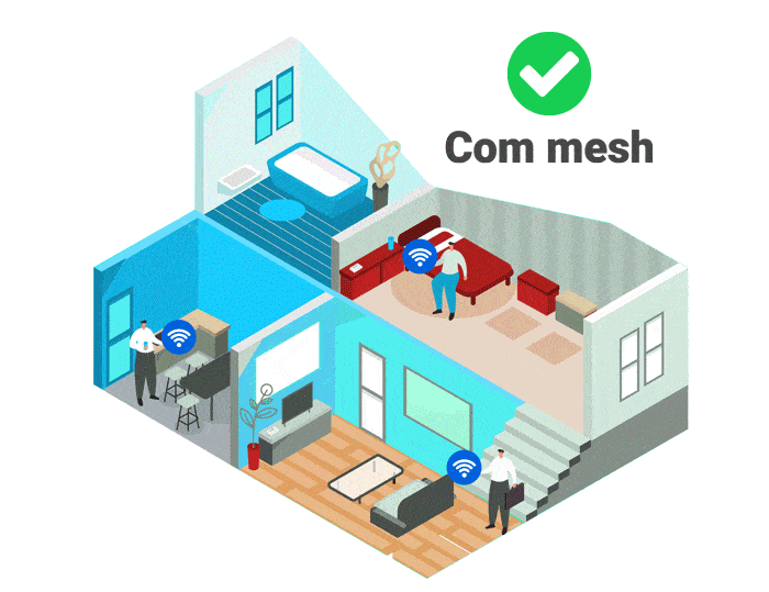 Residência Com Wifi Mesh
